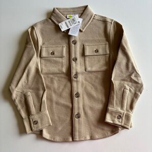 Epic Threads Boys Waffle Knit Button-Up Shirt, Size XS/ 5/6